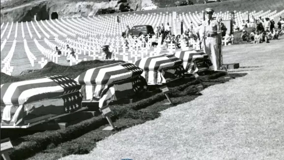 Cover image on the NCA America's World War II Burial Program publication