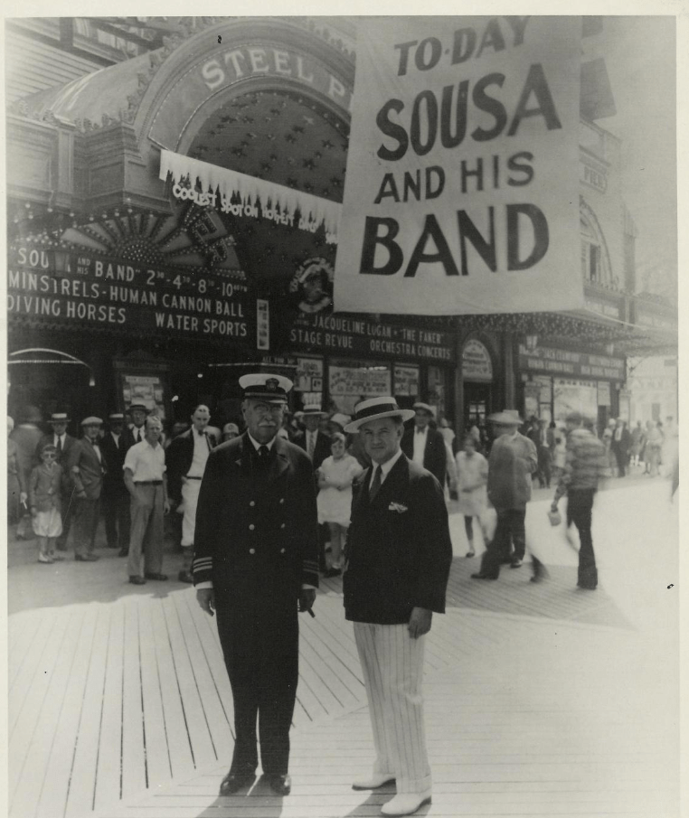 Sousa before a performance.