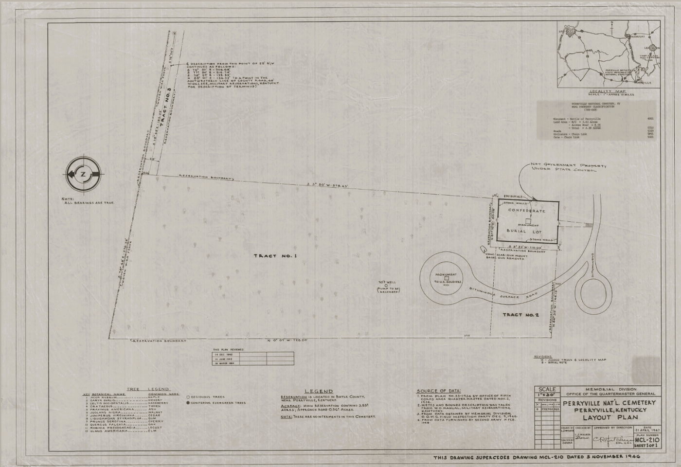 Perryville National Cemetery Map