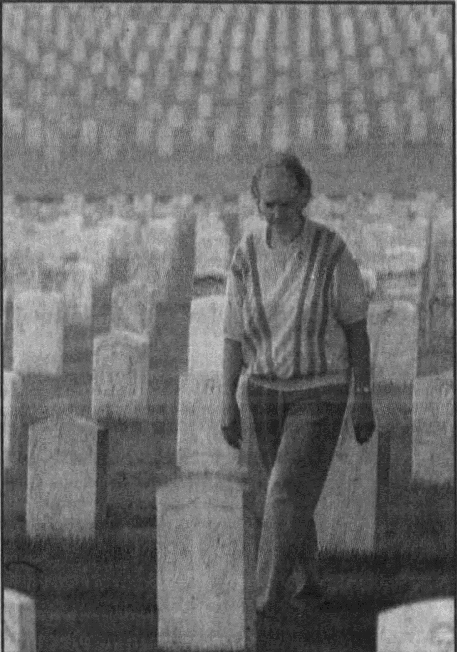 Irene spending time in the cemetery on Memorial Day in 1995. (Dayton Daily News)