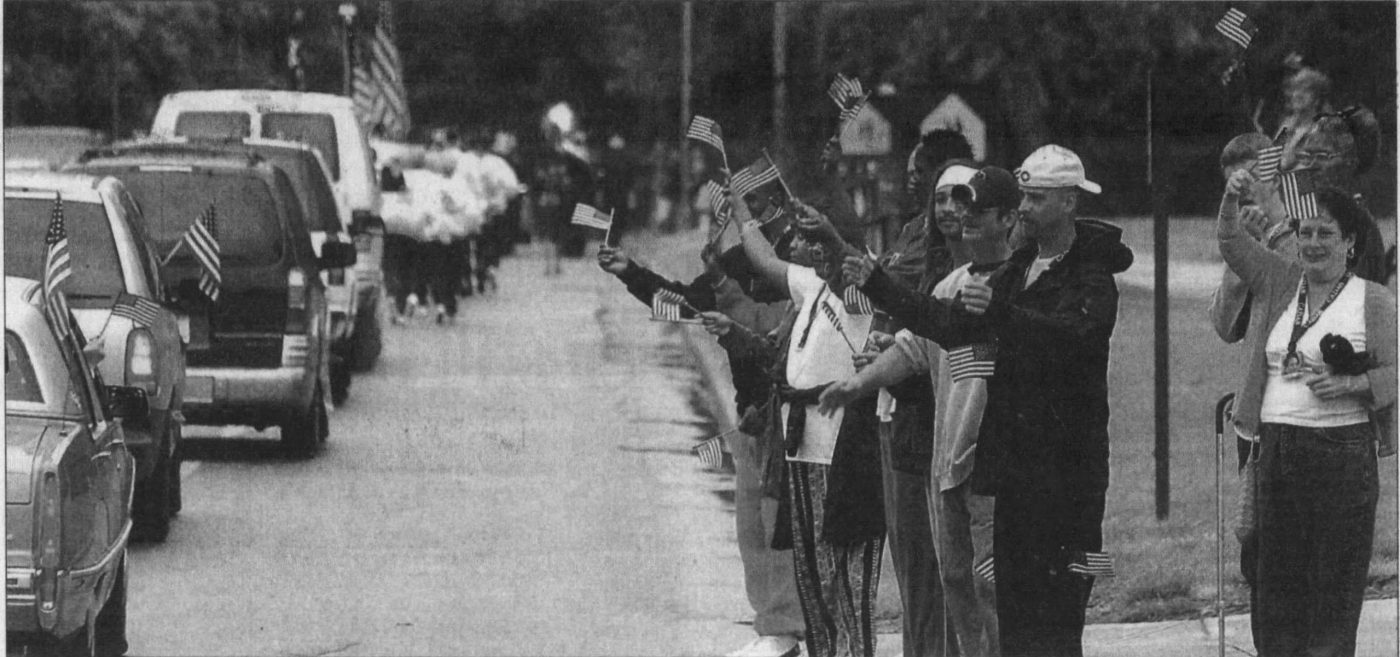 This is the Memorial Day parade in 2004. This was Irene’s last ride through the Memorial Day parade as she missed the following two years due to health issues. 