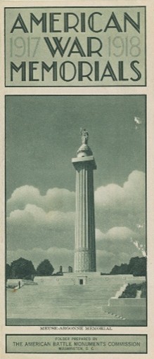 Interwar-period brochure produced by ABMC depicting the Meuse-Argonne American Cemetery (LOC).