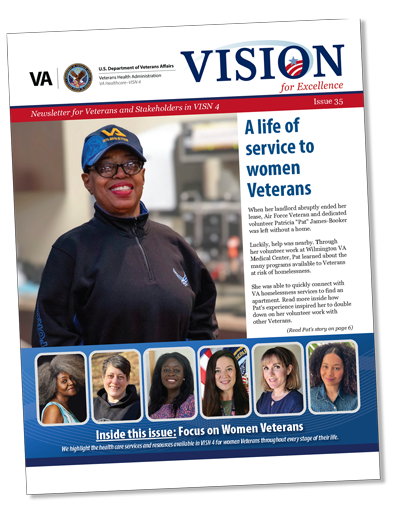 Cover of latest issue of Vision for Excellence newsletter.