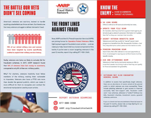 Informational brochure of AARP