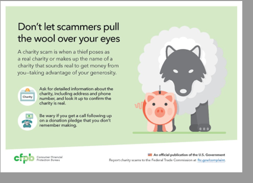 Don't let scammers pull the wool over your eyes.