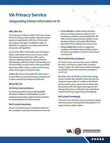 Safeguarding Veteran Information at VA