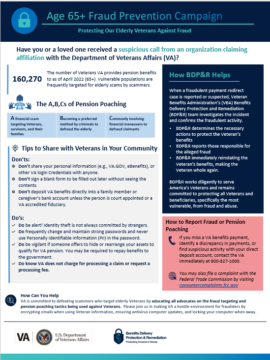 Age 65+ Fraud Prevention