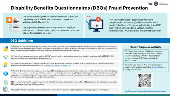 Disability Benefits Questionnaires (DBQs) Fraud Prevention Thumbnail