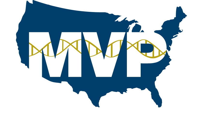 The Million Veteran Program logo. Since its launch in 2011, the program has supported some of the largest genetic studies every done on health conditions like PTSD, major depression, anxiety, lipids, and blood pressure. (VA)