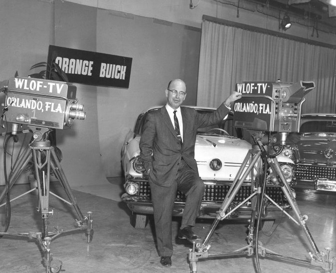 Pioneering broadcast executive Joseph Brechner, pictured here in the 1960s at his Orlando, Florida, television station. As the director of VA’s Radio Service after World War II, he recognized the medium’s potential for reaching millions of Veterans returning to civilian life. (brechner.org)