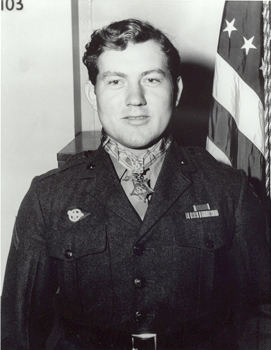 Jacklyn “Jack” Lucas, age 17, in 1945. A Private First Class with the Marines in the Pacific, he became the youngest service member to receive the Medal of Honor since the Civil War. He joined the Winston-Salem Regional Office as a contact representative in 1946. Two Medal of Honor recipients from the Vietnam War also worked at the RO in this capacity: Lawrence Joel and Fred Zabitosky. A third Vietnam War recipient, Robert “Bob” Patterson, joined the RO as a Rating Veterans Service Representative. 